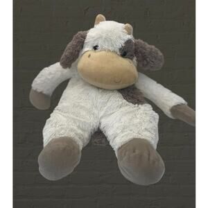 Creative Co-Op Plush Cow 15" Stuffed Animal Farmhouse Nursery Decor Floppy White